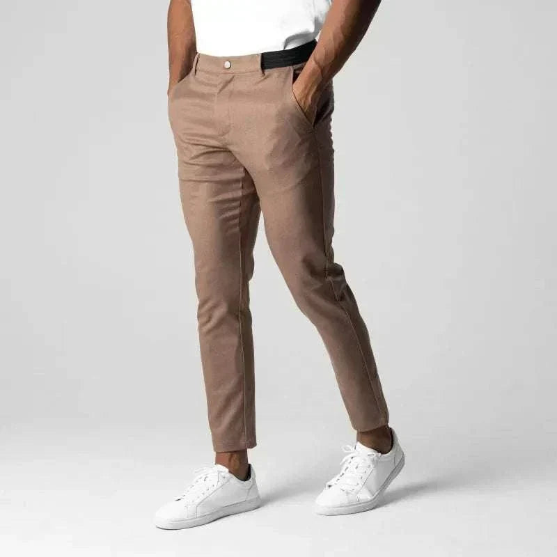 Slim fit GolfThing 4-way stretch chinos for golf performance and office wear