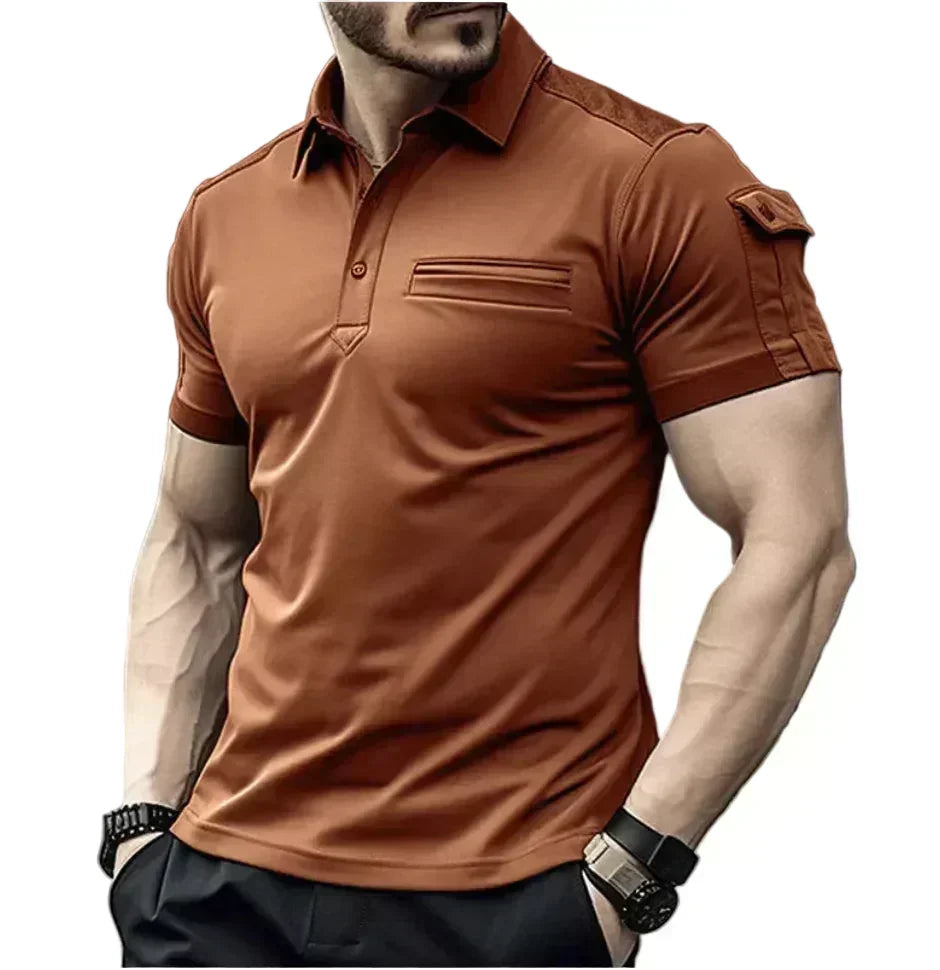 GolfThing Active Polo Shirt lightweight breathable polyester athletic cut for all-day comfort