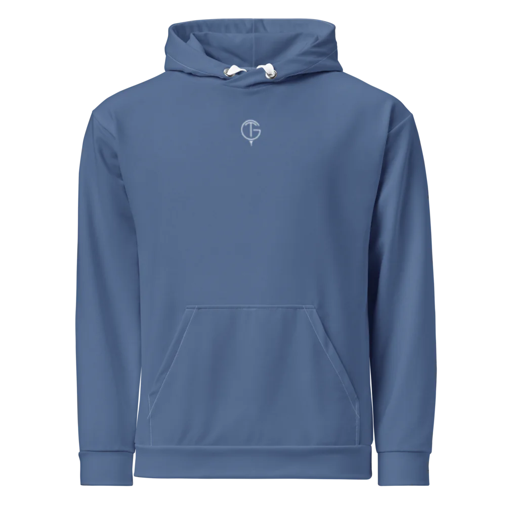 Men's PureForm Golf Hoodie - Blue White Detailing