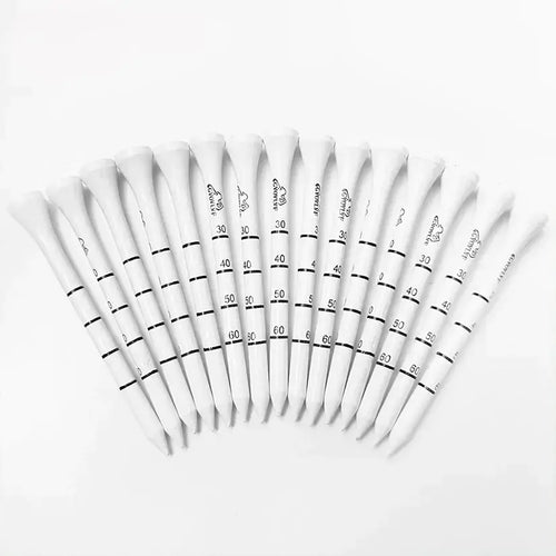 Biodegradable Height Adjustable Driver Golf Tees Pack of 50 - Wooden Golf Tees - Golf Accessories