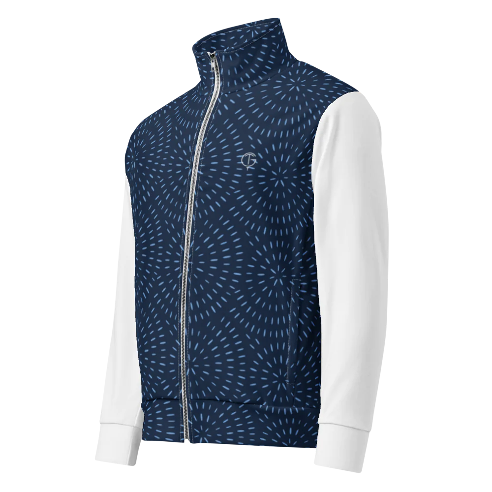 GolfThing Signature Golf Jacket - Navy and White Print