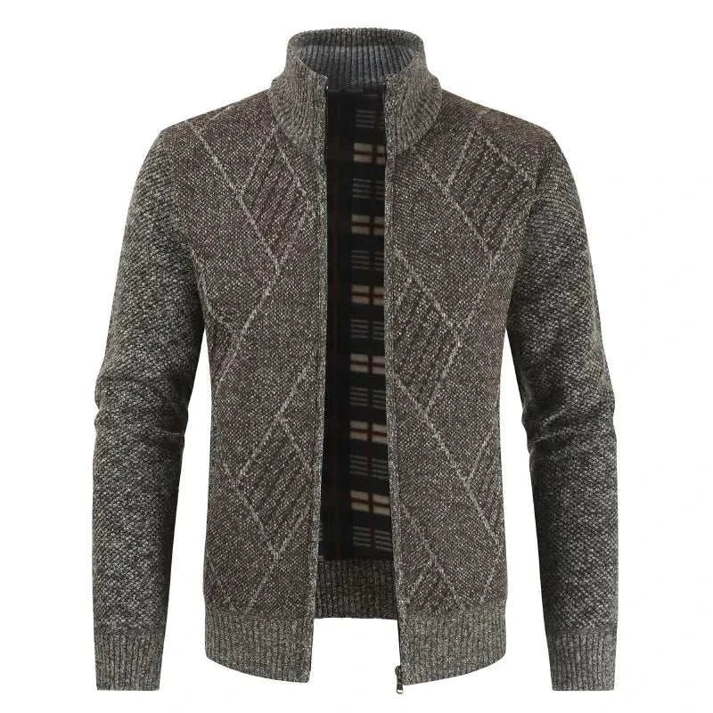 GolfThing Heritage Zip Golf Fleece - Brown