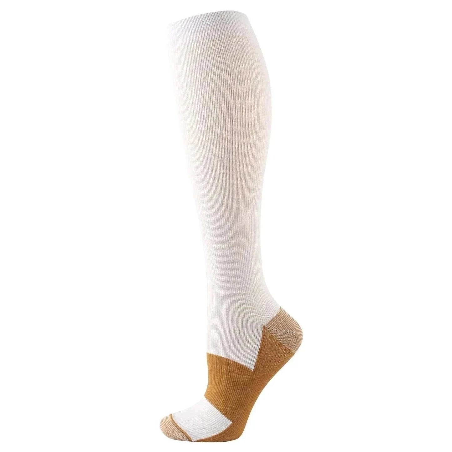 Pair of GolfThing Compression Golf Socks designed for support and moisture-wicking during golf.