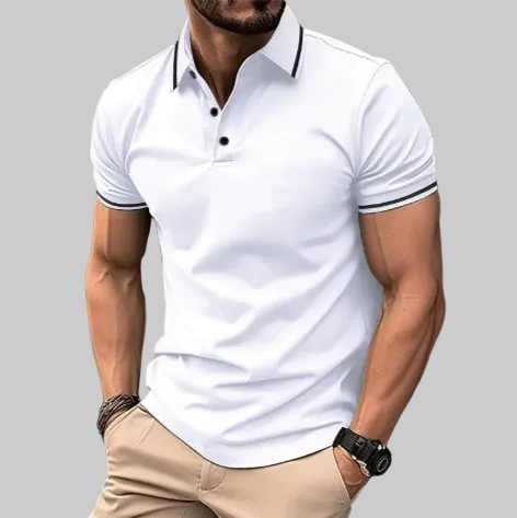 GolfThing Cotton Blend Stretch Polo Shirt