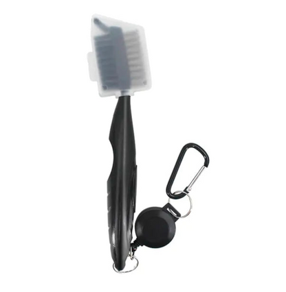 Essential Golf Gift Bundle - Towel + Cleaning Brush + Pack 50 Height Adjustable Tees