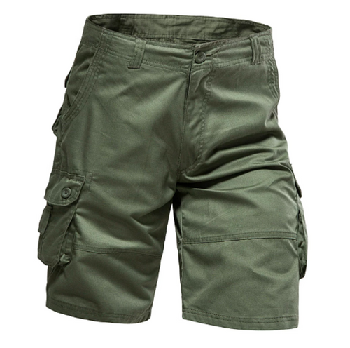 GolfThing High Quality Cotton Outdoor Cargo Shorts - Green