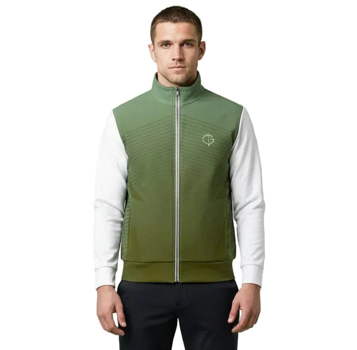 GolfThing Signature Golf Jacket - Green and White