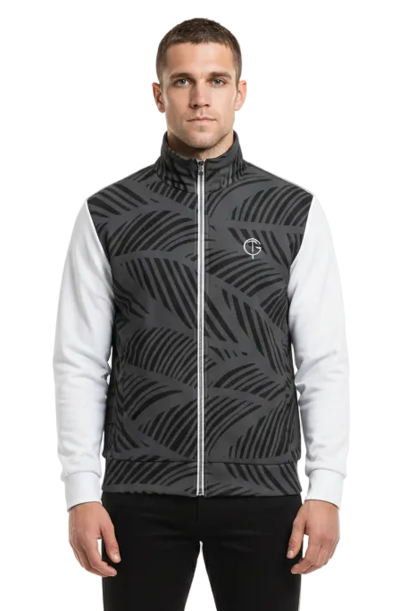 GolfThing Signature Golf Jacket - Print Black