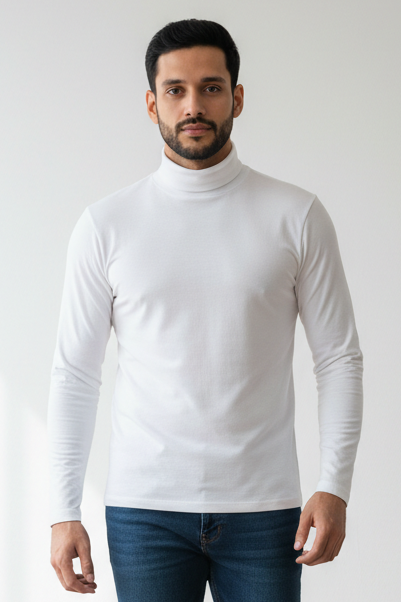 Men's Roll Neck Mid Layer Dark Grey