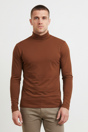 Men's Roll Neck Mid Layer Dark Grey