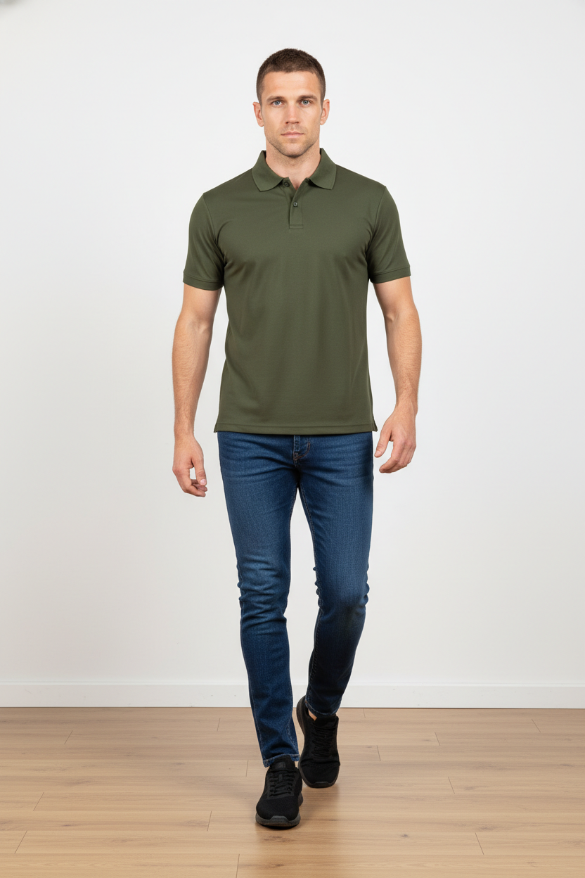 GolfThing Lightweight 4-Way Stretch Polo Shirt