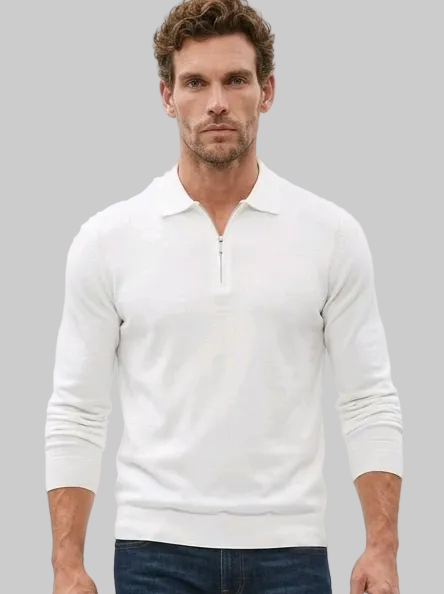 GolfThing Men's Quarter Zip Golf Jumper - Moisture Wicking