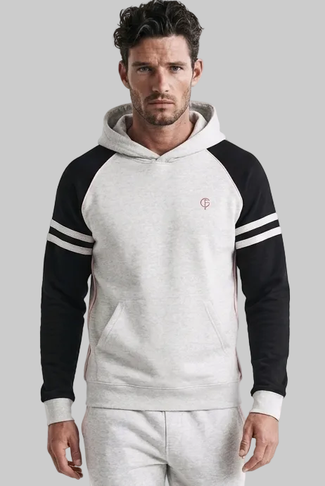 GolfThing LinksPro Golf Hoodie - Grey Black