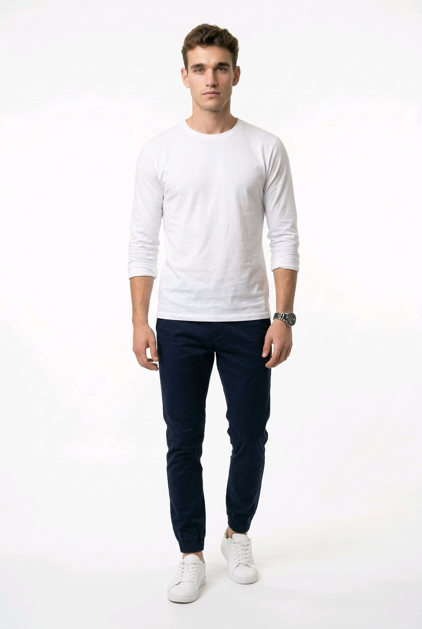 GolfThing Soft Cotton Cuffed Golf Trousers