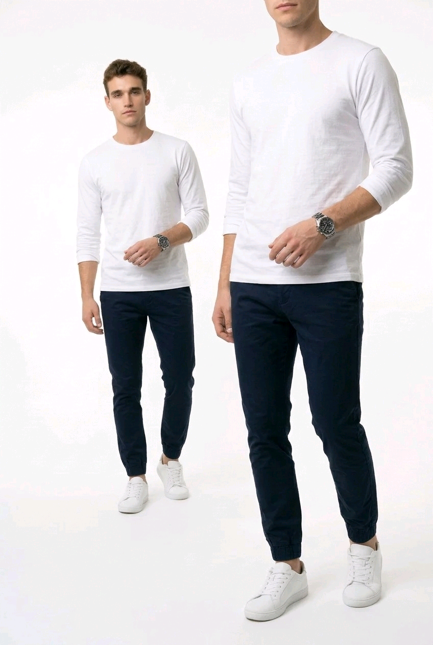 GolfThing Soft Cotton Cuffed Golf Trousers