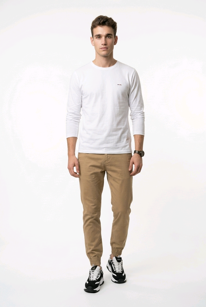 GolfThing Soft Cotton Cuffed Golf Trousers
