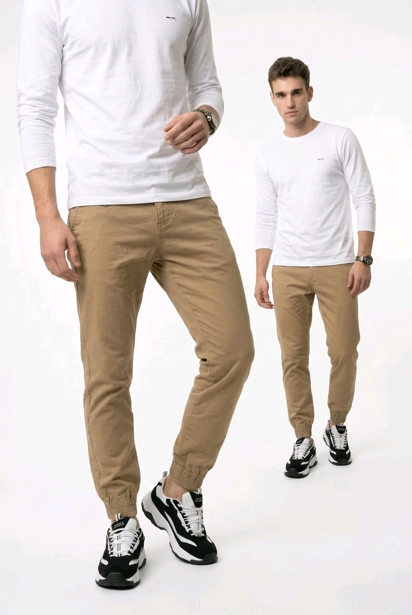GolfThing Soft Cotton Cuffed Golf Trousers