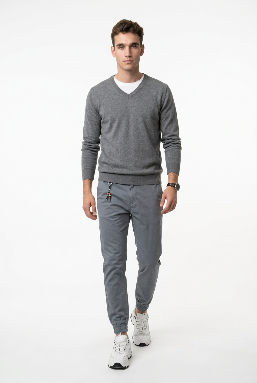 GolfThing Soft Cotton Cuffed Golf Trousers