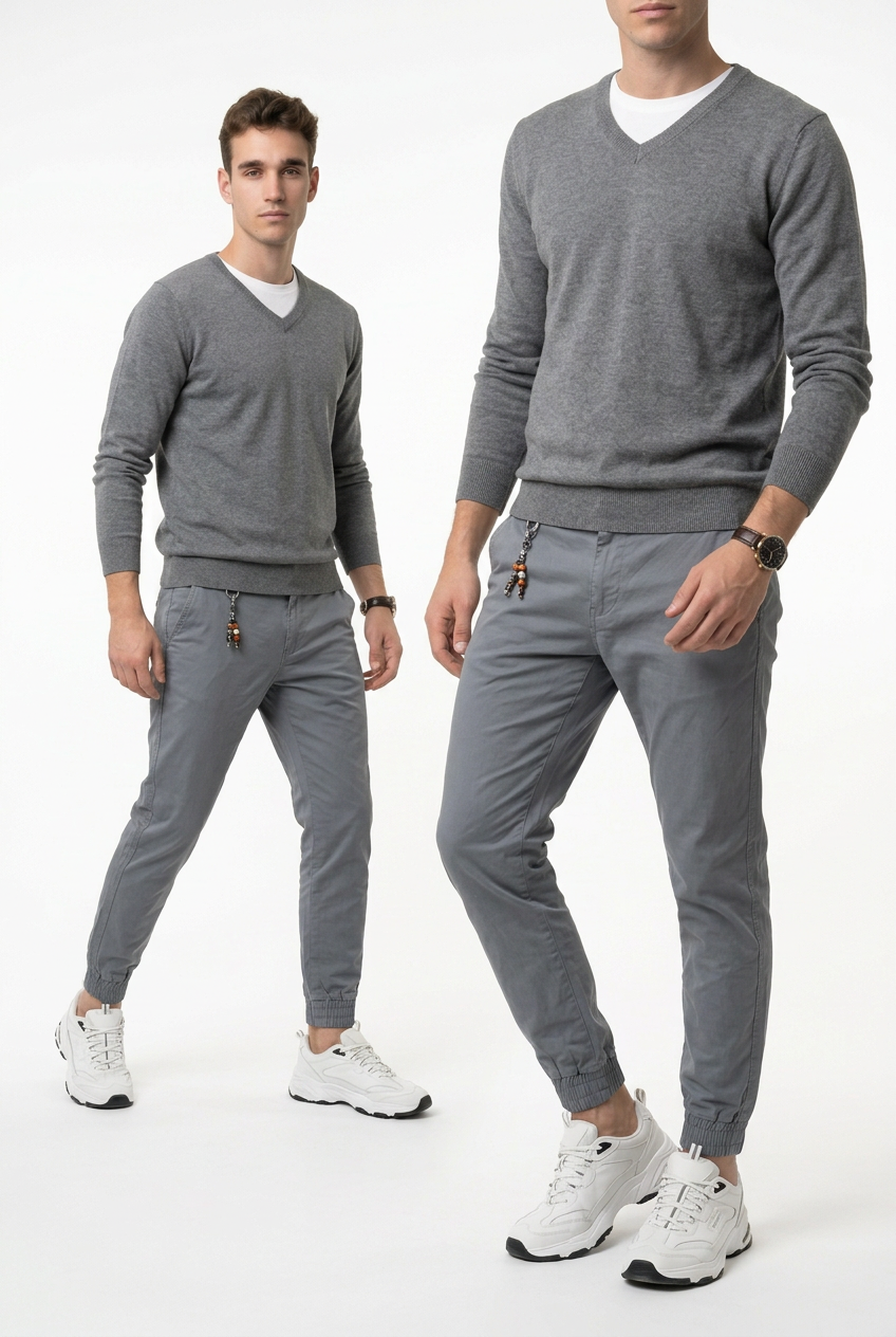 GolfThing Soft Cotton Cuffed Golf Trousers