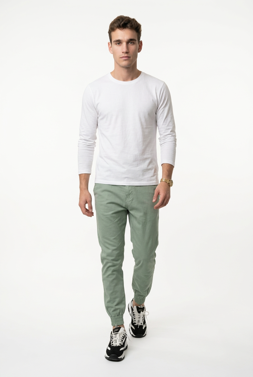 GolfThing Soft Cotton Cuffed Golf Trousers