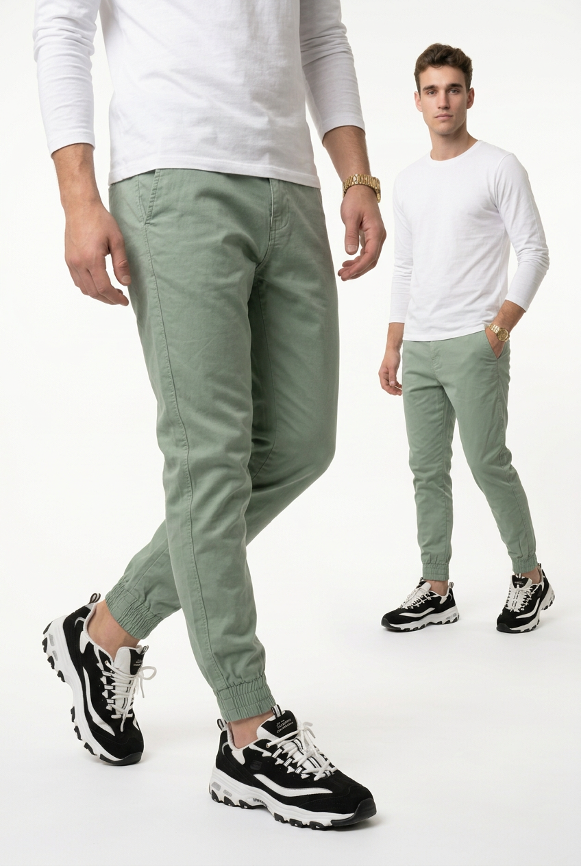 GolfThing Soft Cotton Cuffed Golf Trousers