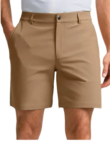 Men's tailored GolfThing stretch cargo shorts with deep pockets for golf accessories