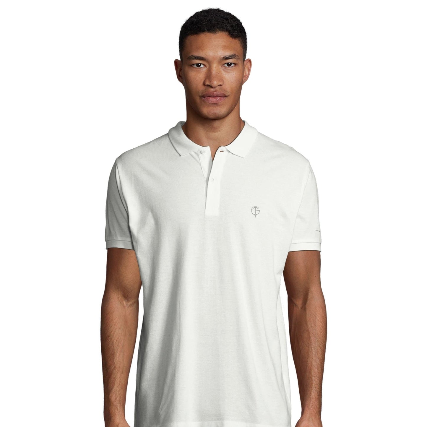 GolfThing Golf Polo Shirt With Organically Grown Cotton White - Superior Style & Comfort