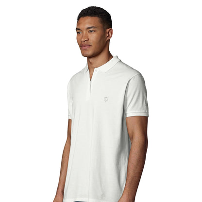 GolfThing Golf Polo Shirt With Organically Grown Cotton White - Superior Style & Comfort