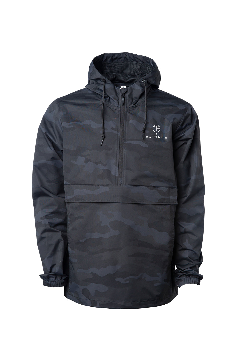 GolfThing Golf Windbreaker - Black Camo
