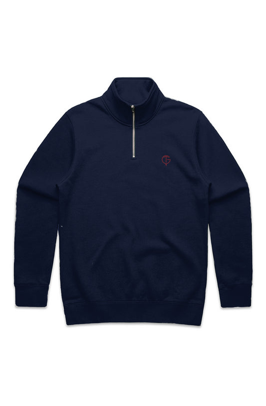 MENS STENCIL HALF ZIP