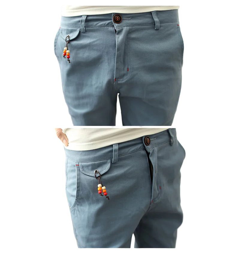 GolfThing Soft Cotton Cuffed Trousers
