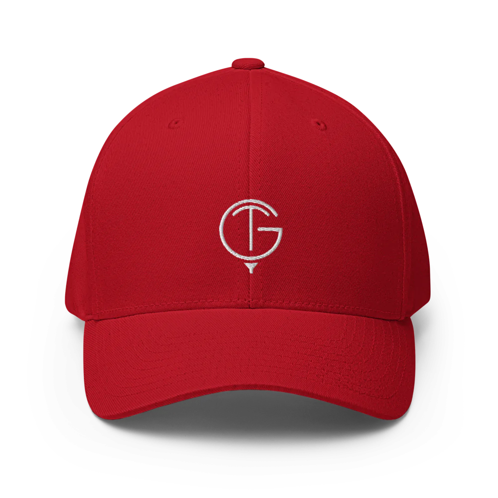 GolfThing Closed-Back Structured Golf Cap | Flexfit Blue