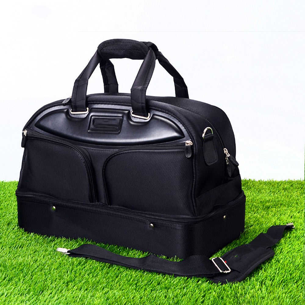 GolfThing Nylon Double-Layer Golf Clothing Bag with Large Capacity