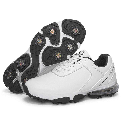 GolfThing waterproof soft spike golf shoes with air cushion and traction