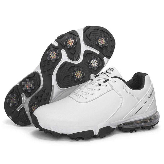GolfThing waterproof soft spike golf shoes with air cushion and traction