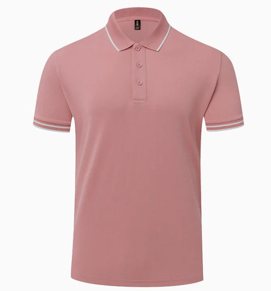 GolfThing PureForm Golf Polo Shirt Pink - High Quality Breathable Polyester