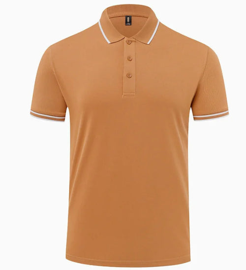 GolfThing PureForm Golf Polo Shirt Orange - High Quality Breathable Polyester