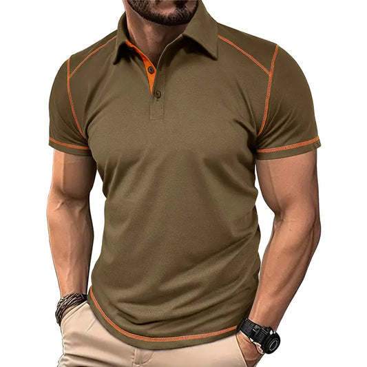 GolfThing Contrast Polo Shirt