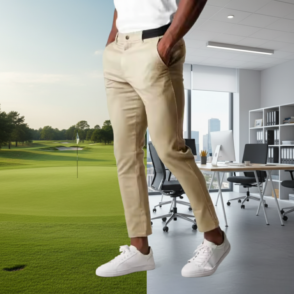 GolfThing 4-Way Ultra Stretch Chinos – Slim Fit, All Day Wear