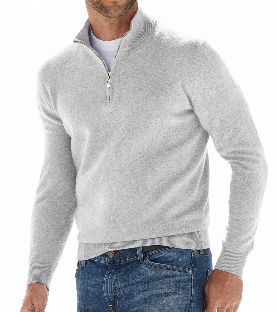 GolfThing Mens Golf Jumper - Quarter Zip Sweater