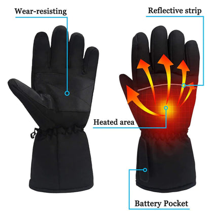 GolfThing Heated Gloves Black