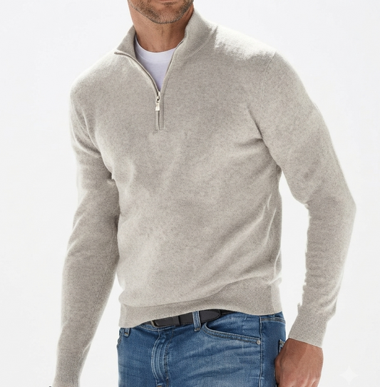 GolfThing Mens Golf Jumper lightweight breathable quarter-zip sweater for golf layering