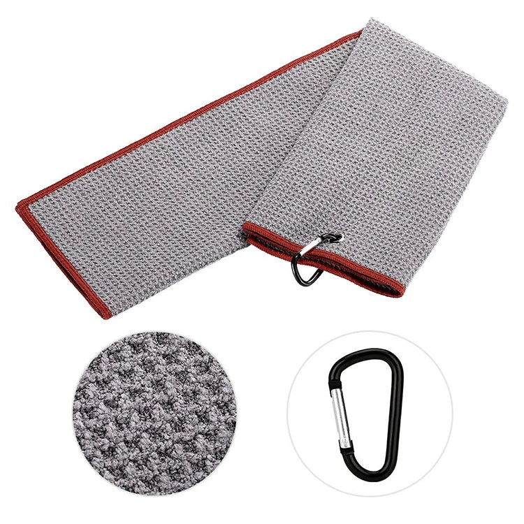 GolfThing Double Face Cotton Golf Cleaning Waffle Towel
