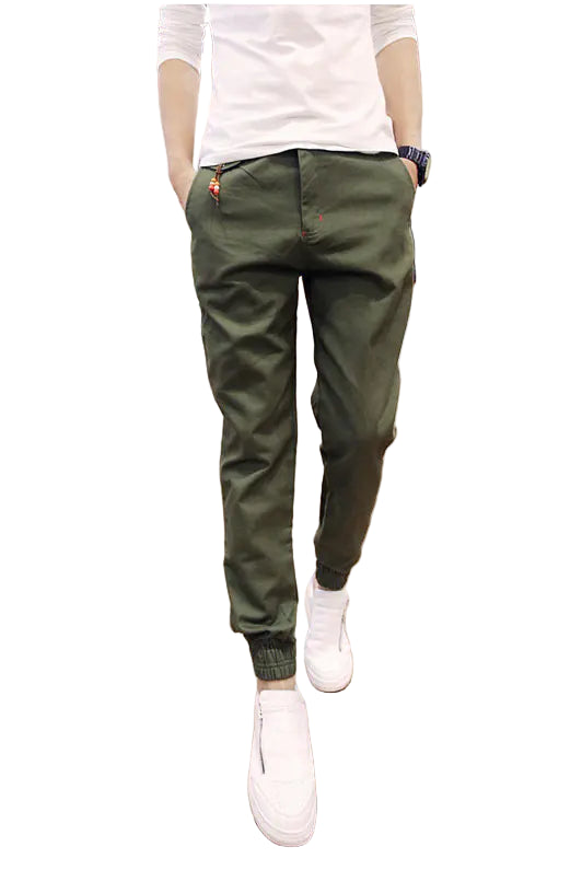 GolfThing Soft Cotton Cuffed Trousers