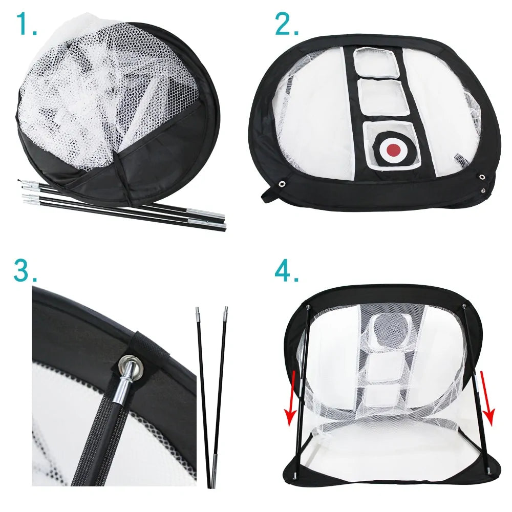 Golf Chipping Net Swing Trainer - Indoor & Outdoor Use