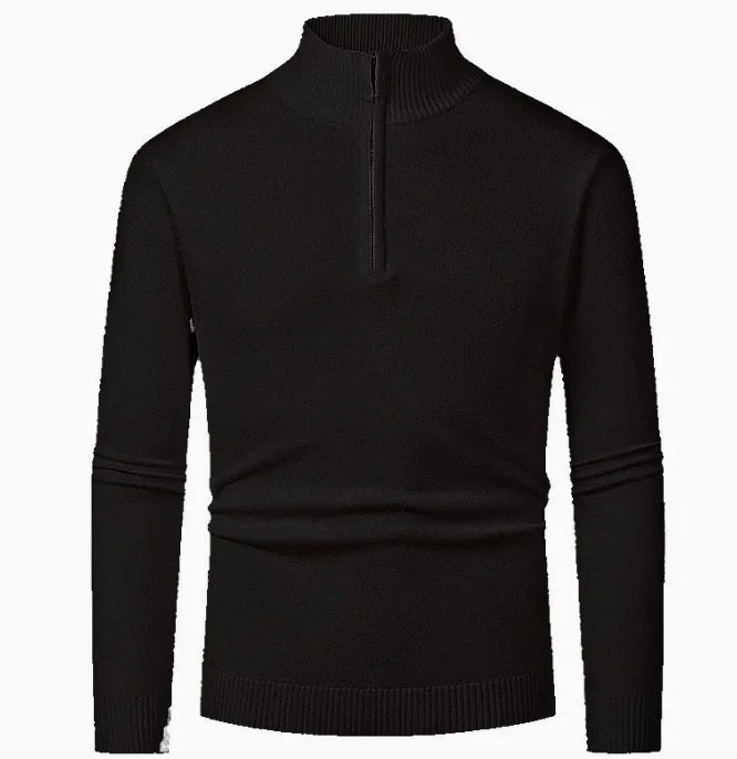 GolfThing Heritage Knit Polo Golf Sweater Brown