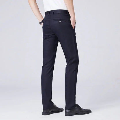 GolfThing Elasticated Golf Trousers Slim Fit Black