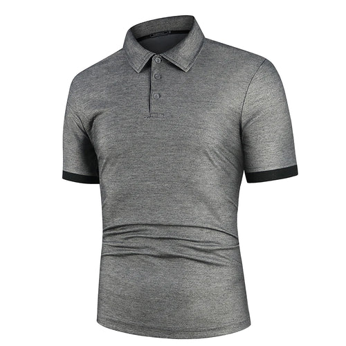 GolfThing Tour Classic Polo Shirt - Dark Grey Black