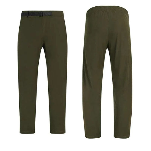 Men's lightweight cooling golf trousers with black belt