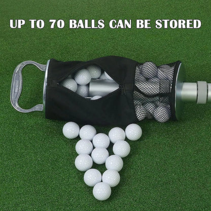 GolfThing Golf Ball Collector With Bag Aluminium Design